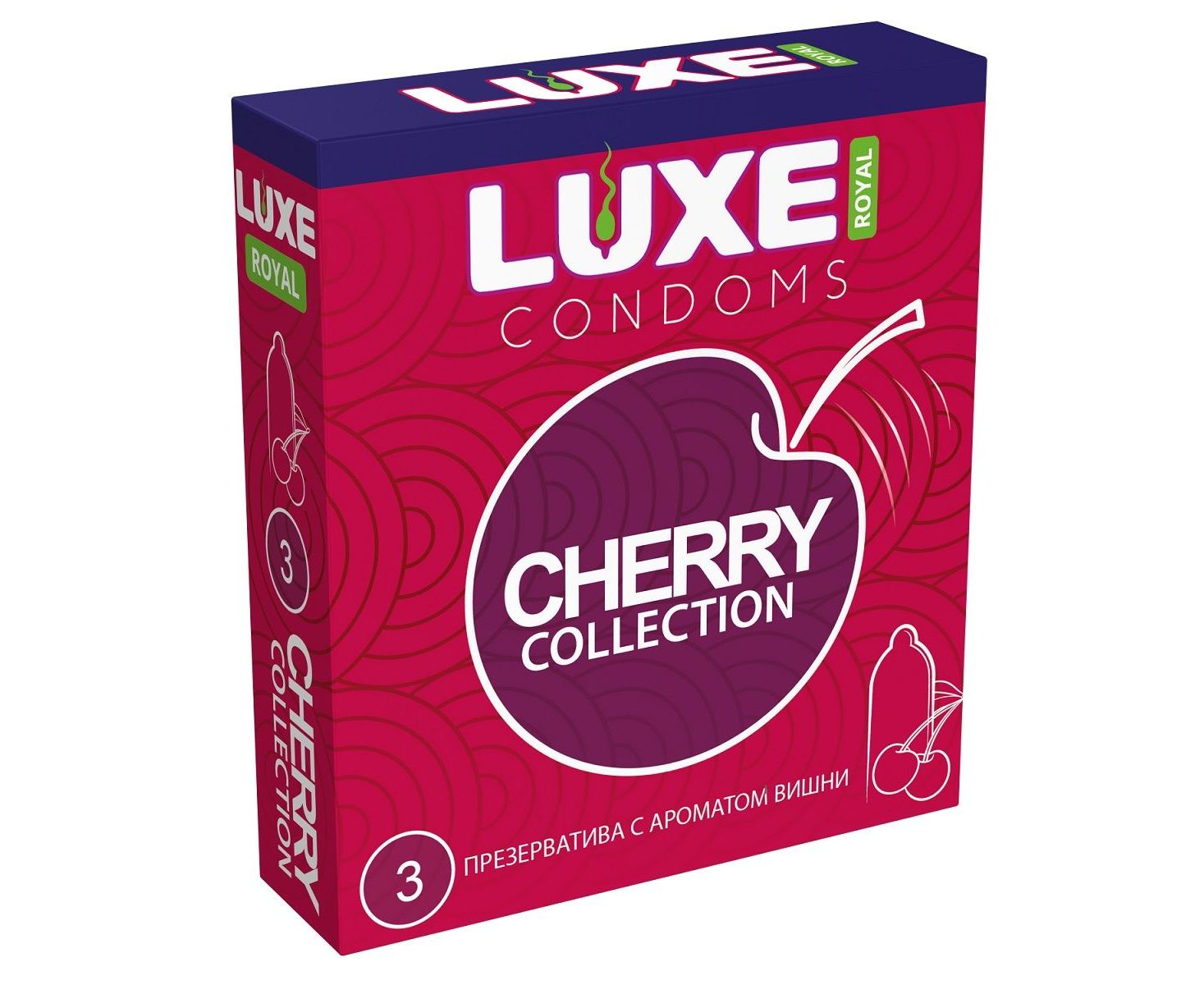 презервативы luxe royal cherry collection с ароматом вишни