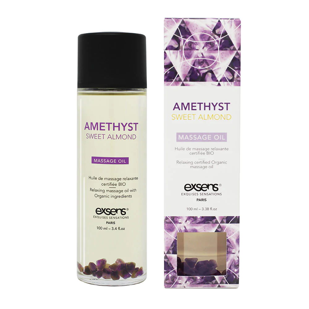 amethyst sweet almond crystal massage oil массажное масло