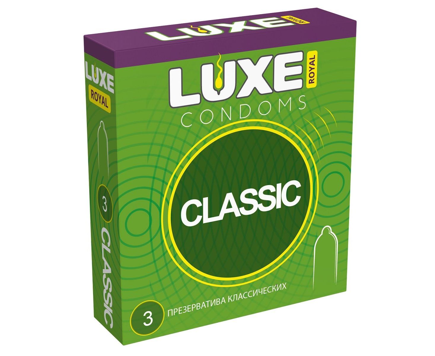 гладкие презервативы luxe royal classic